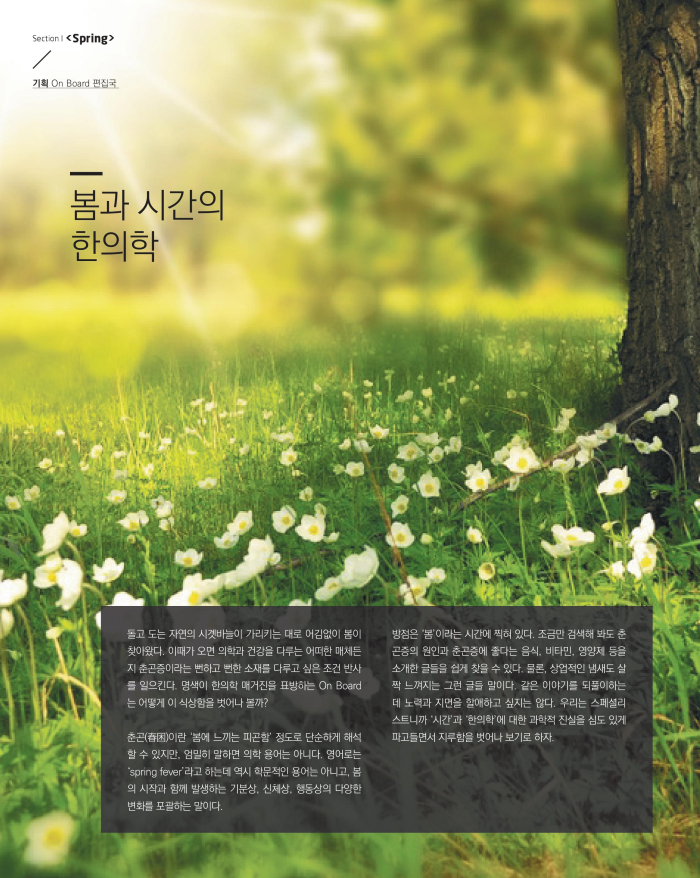봄과 시간의 한의학 이미지